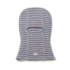Essential Stitch Narrow Stripe Knit Balaclava Pastel Blue