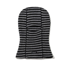 Essential Stitch Narrow Stripe Knit Balaclava Black