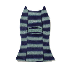 Essential Stitch Wide Stripe Knit Balaclava Blue Sky