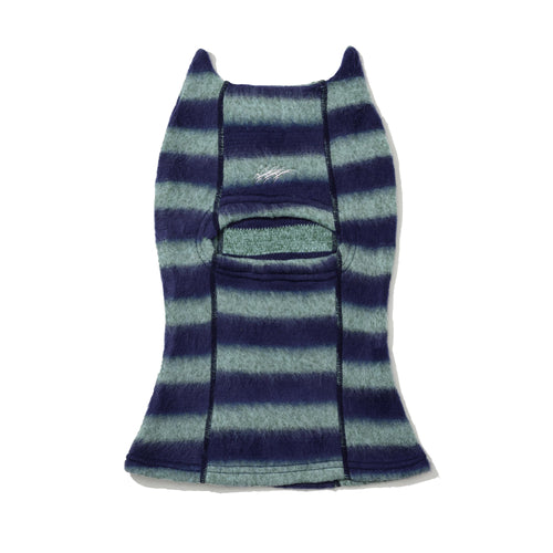Essential Stitch Wide Stripe Knit Balaclava Blue Sky