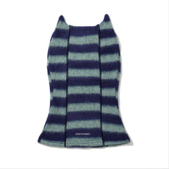 Essential Stitch Wide Stripe Knit Balaclava Blue Sky