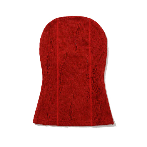 Essential Stitch Vintage Knit Balaclava Red
