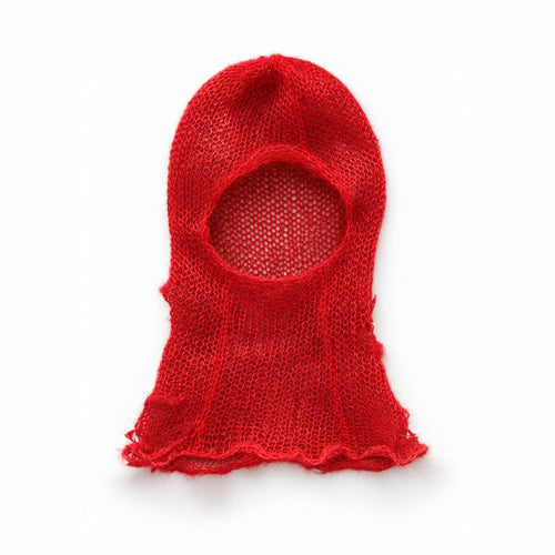 Essential Stitch Vintage Knit Balaclava Red