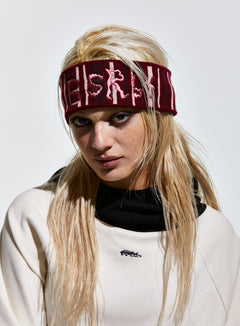 Bsrbt Vertical Stripe Headband Burgundy