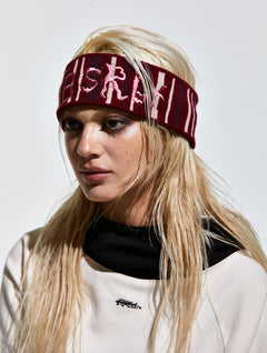 Bsrbt Vertical Stripe Headband Burgundy