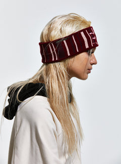 Bsrbt Vertical Stripe Headband Burgundy
