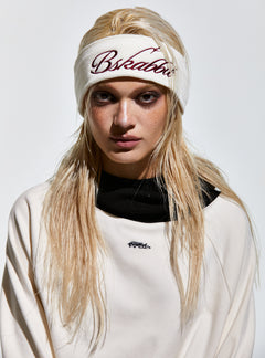 Bsr Script Logo Headband White