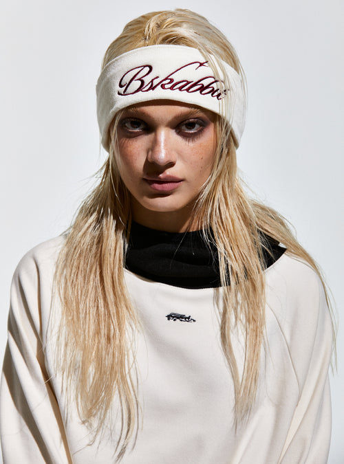 Bsr Script Logo Headband White