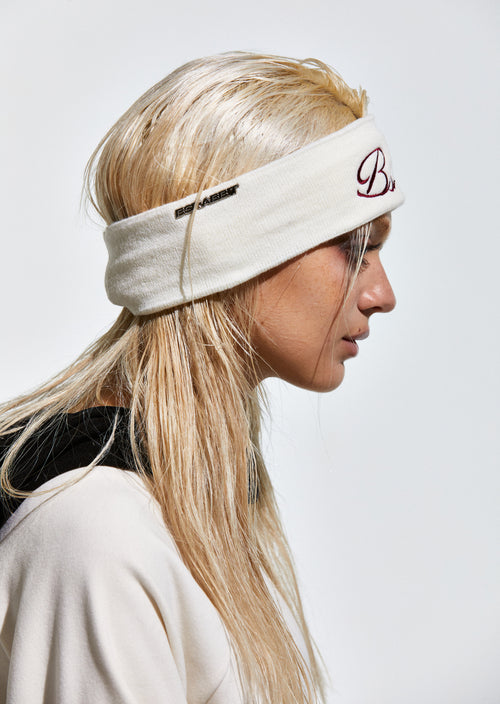 Bsr Script Logo Headband White