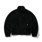 DSXBS Cropped Contrast Wool Bomber Jacket Brown Black