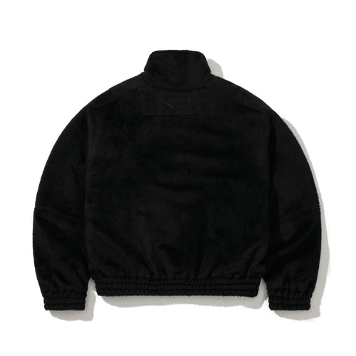 DSXBS Cropped Contrast Wool Bomber Jacket Brown Black