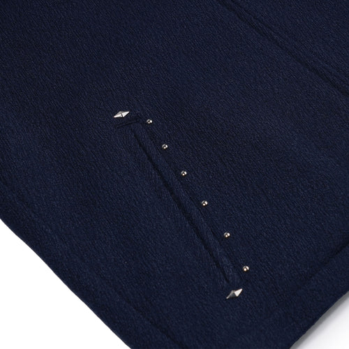 DSXBS Minimal Rivet Collar Jacket Navy