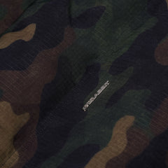 Bsr Applique Irregular Quilted Hood Puffer Jacket Camo