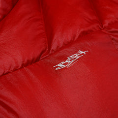 BSXRJ Utility Pocket Quilted Hood Puffer Jacket Red