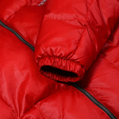 BSXRJ Utility Pocket Quilted Hood Puffer Jacket Red