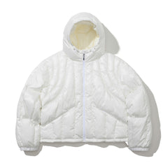 Contour Harness Hood Puffer Jacket White