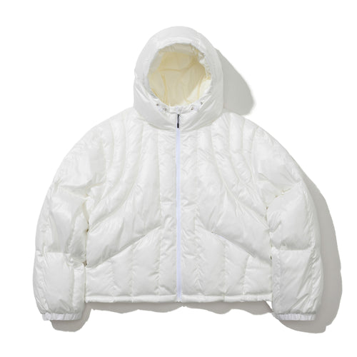 Contour Harness Hood Puffer Jacket White