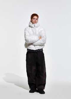 Contour Harness Hood Puffer Jacket White