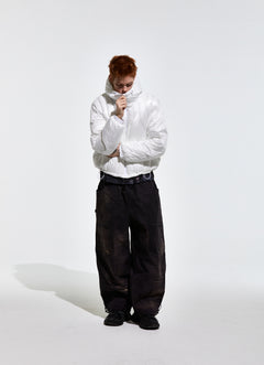 Contour Harness Hood Puffer Jacket White