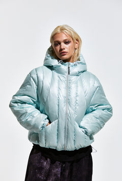 Contour Harness Hood Puffer Jacket Mint