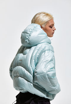 Contour Harness Hood Puffer Jacket Mint