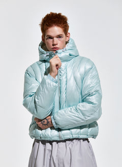 Contour Harness Hood Puffer Jacket Mint
