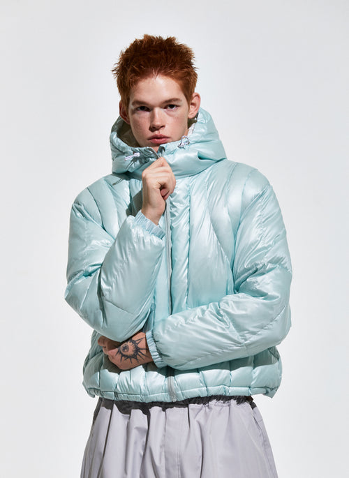 Contour Harness Hood Puffer Jacket Mint