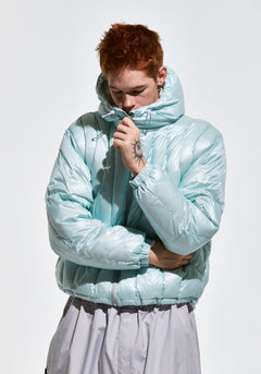 Contour Harness Hood Puffer Jacket Mint
