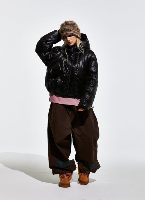 Contour Harness Hood Puffer Jacket Black