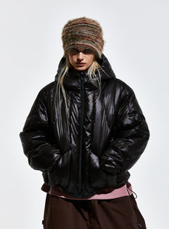 Contour Harness Hood Puffer Jacket Black