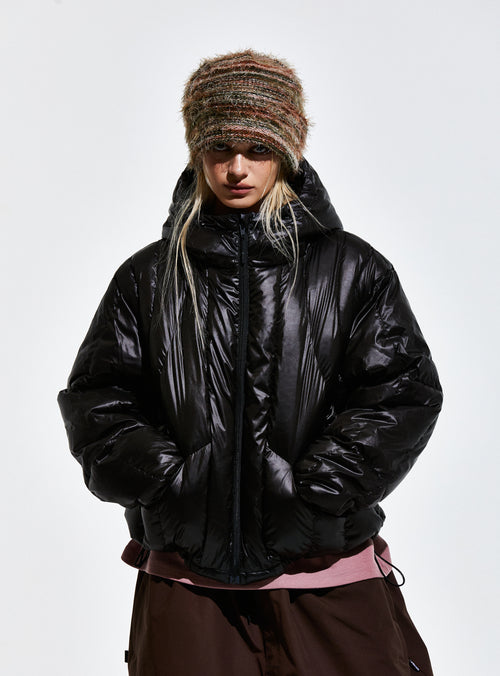 Contour Harness Hood Puffer Jacket Black