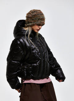 Contour Harness Hood Puffer Jacket Black