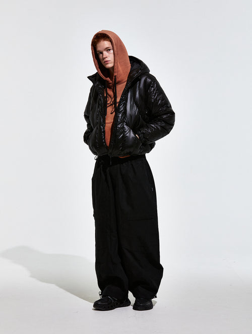 Contour Harness Hood Puffer Jacket Black