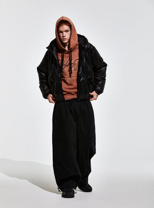 Contour Harness Hood Puffer Jacket Black