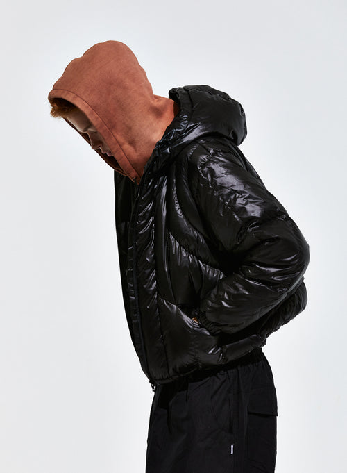 Contour Harness Hood Puffer Jacket Black