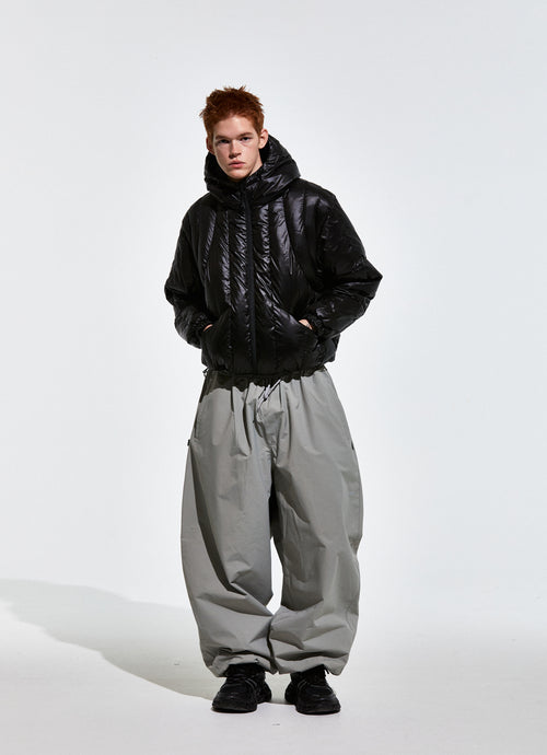Contour Harness Hood Puffer Jacket Black