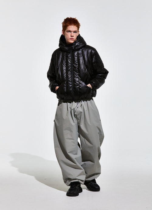 Contour Harness Hood Puffer Jacket Black