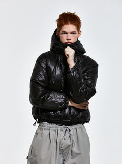 Contour Harness Hood Puffer Jacket Black