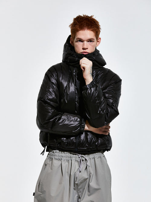Contour Harness Hood Puffer Jacket Black
