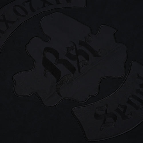 Bsr Seoul Back Applique Hood Jacket Black