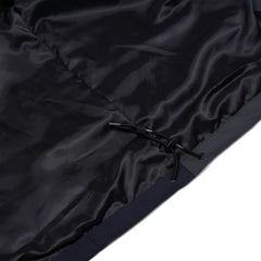 Arched Color-Block Nylon Jacket Navy / Cream