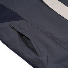 Arched Color-Block Nylon Jacket Navy / Cream