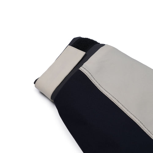 Arched Color-Block Nylon Jacket Navy / Cream
