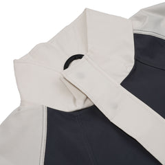 Arched Color-Block Nylon Jacket Navy / Cream