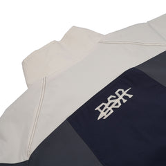 Arched Color-Block Nylon Jacket Navy / Cream