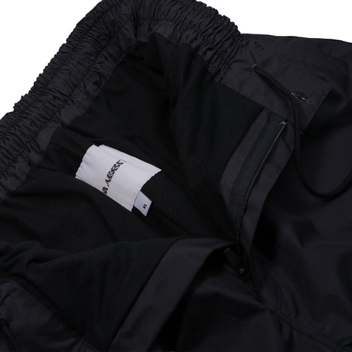 Allover Flame Print Super Wide Pants Black