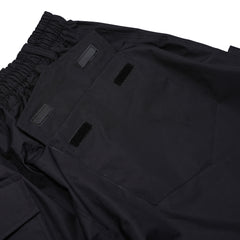Allover Flame Print Super Wide Pants Black