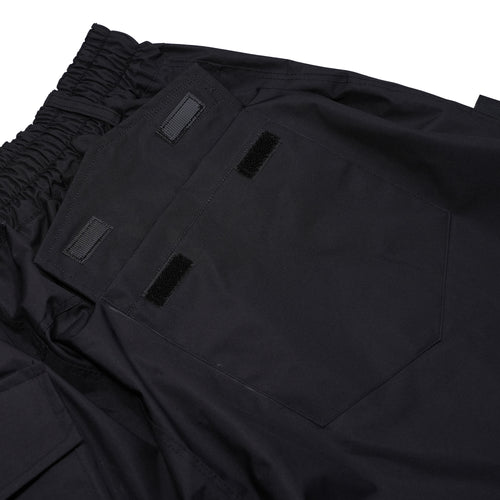Allover Flame Print Super Wide Pants Black
