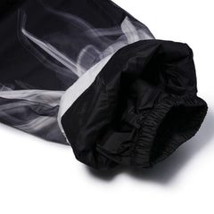 Allover Flame Print Super Wide Pants Black