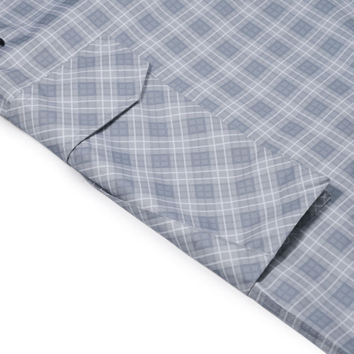 Bsrbt Metal Logo Pocket Super Wide Ventilation Pants Gray Check